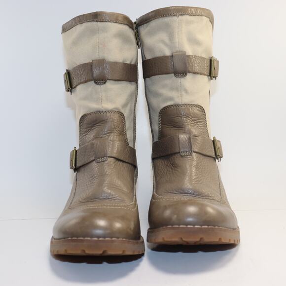 Timberland Apley Casual Boots Taupe Leather size 8.5 - Picture 3 of 6